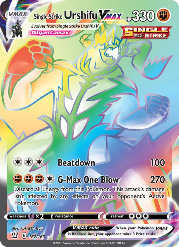 Single Strike Urshifu VMAX Pokémon card