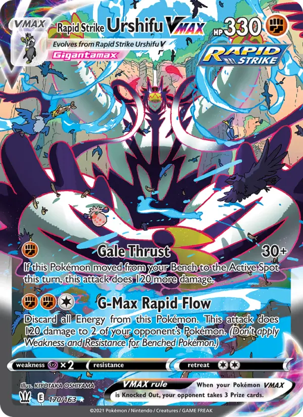 Rapid Strike Urshifu VMAX Pokémon card