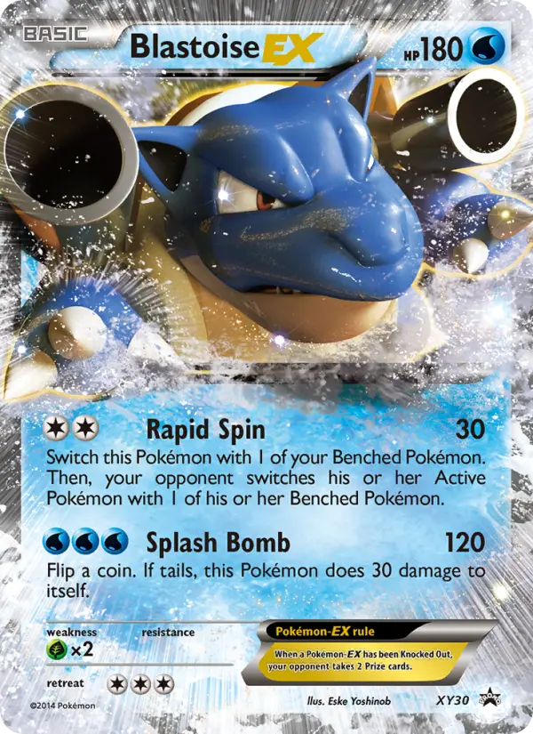 Blastoise EX Pokémon card