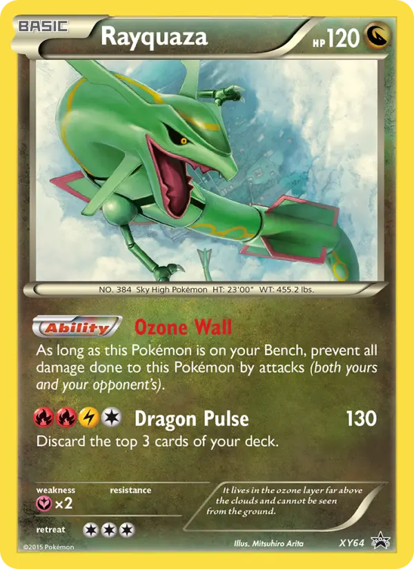 Rayquaza EX Pokémon card