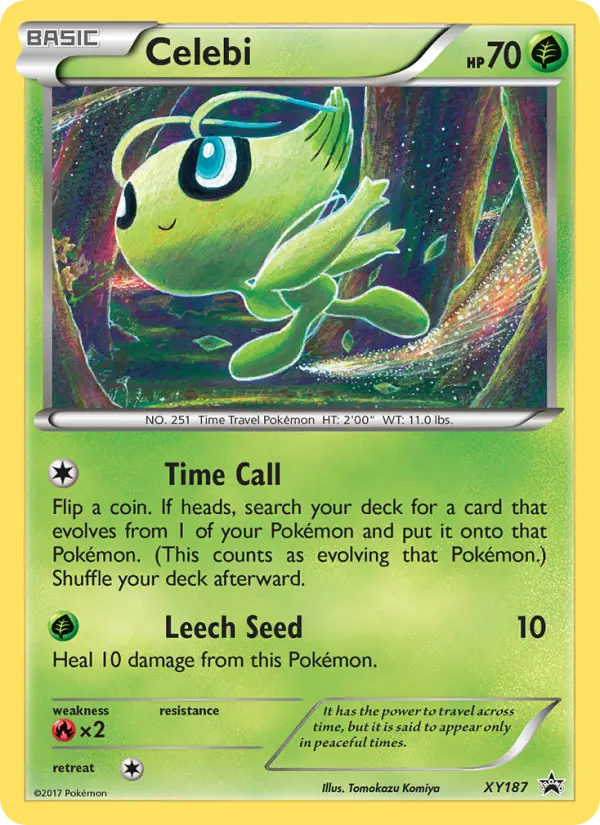Celebi Pokémon card