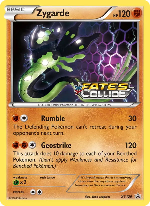 Zygarde Pokémon card