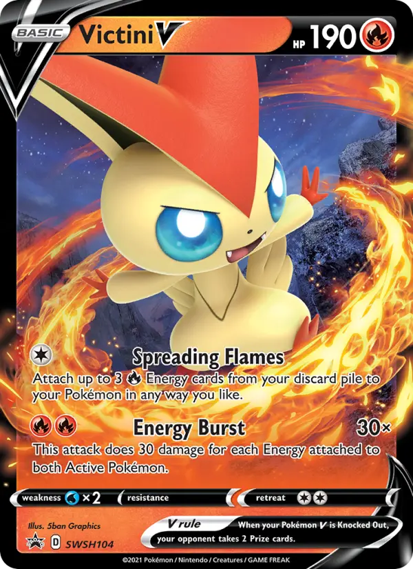 Victini V Pokémon card