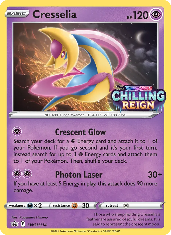 Cresselia Pokémon card