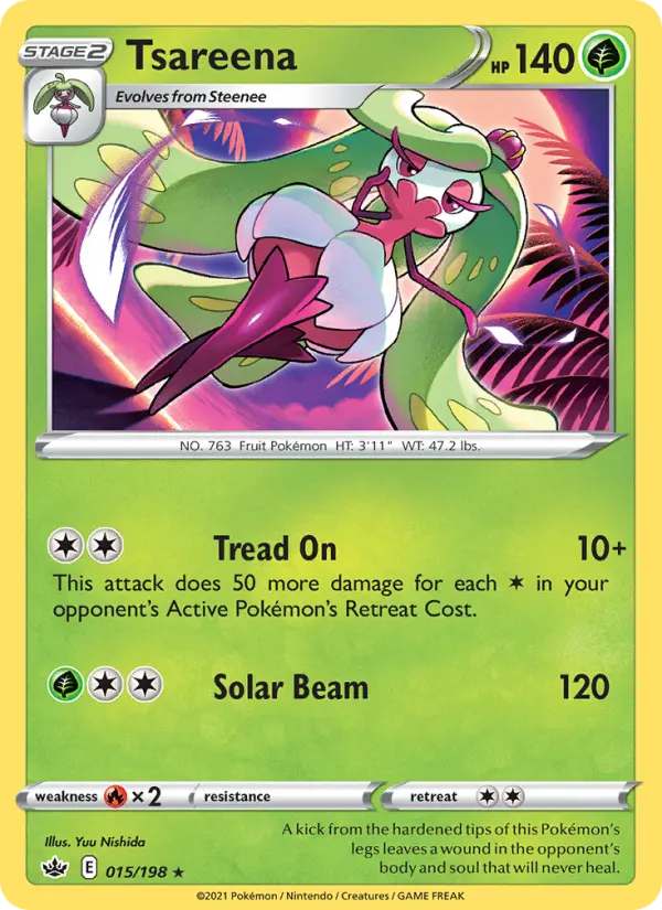 Tsareena Pokémon card