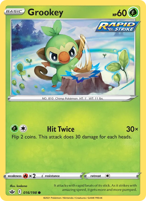 Grookey Pokémon card