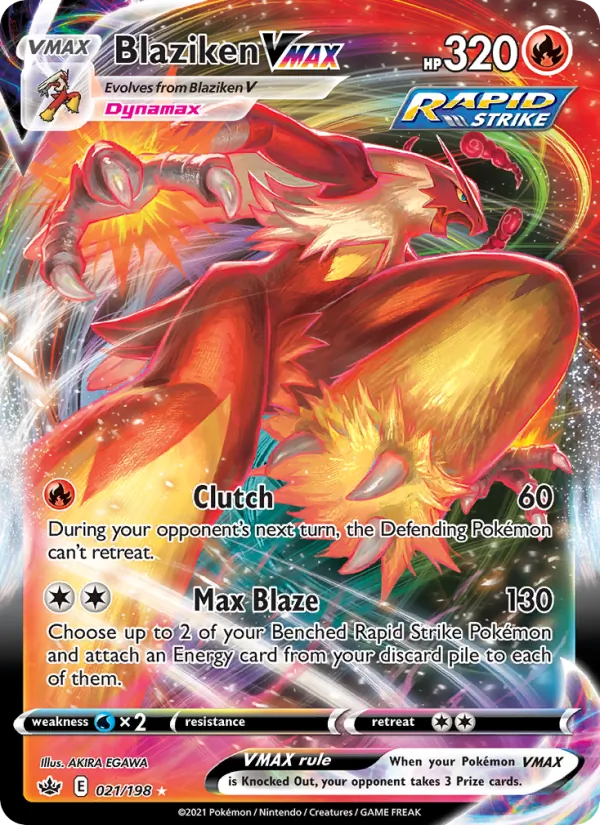 Blaziken VMAX Pokémon card