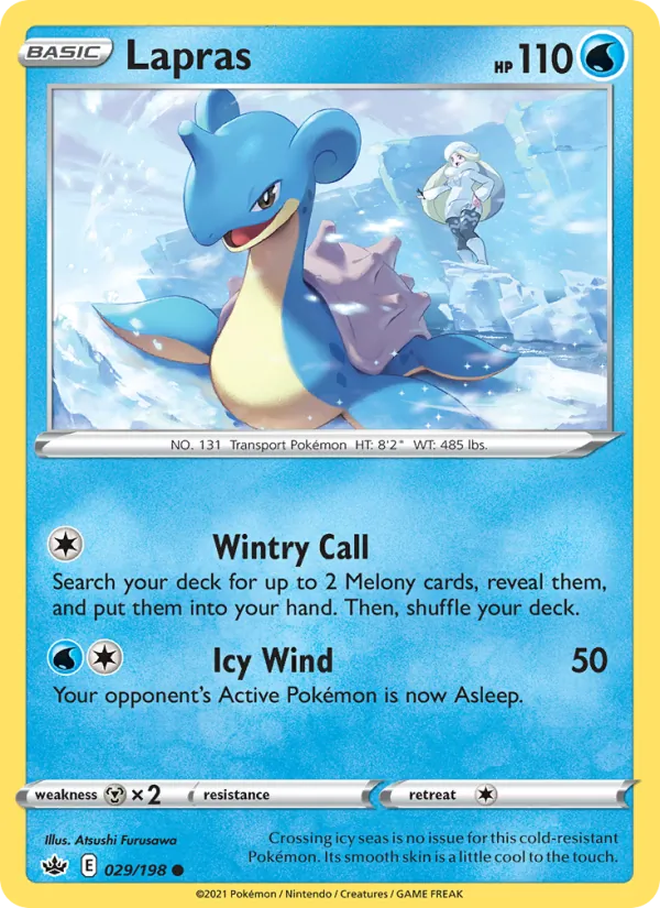 Lapras Pokémon card