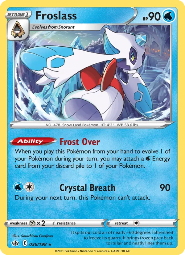 Froslass Pokémon card