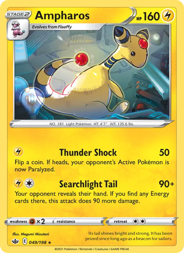 Ampharos Pokémon card