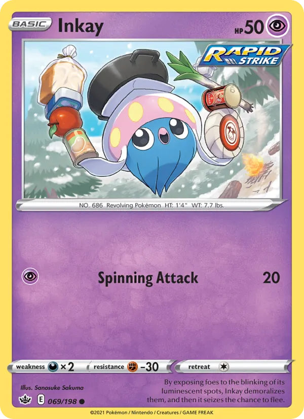 Inkay Pokémon card