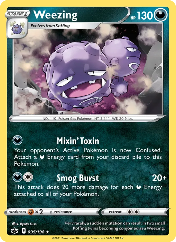 Weezing Pokémon card