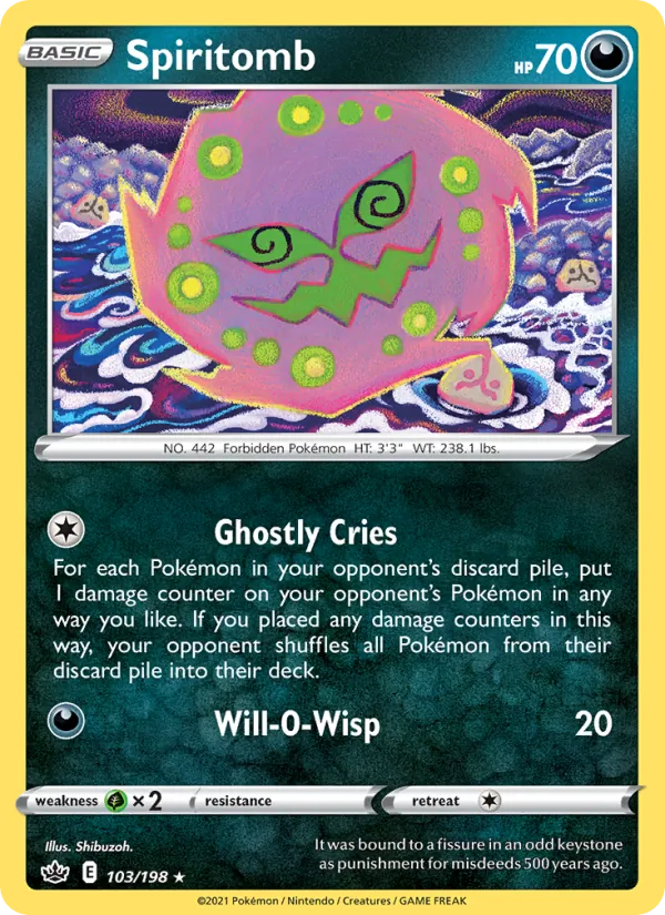 Spiritomb Pokémon card