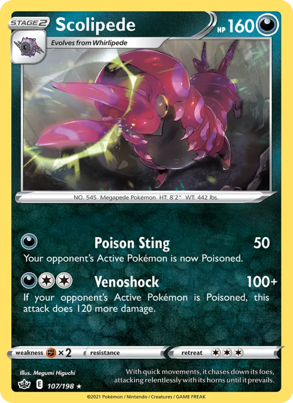 Scolipede Pokémon card