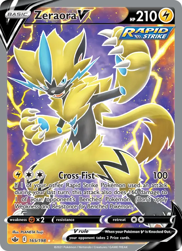Zeraora V Pokémon card