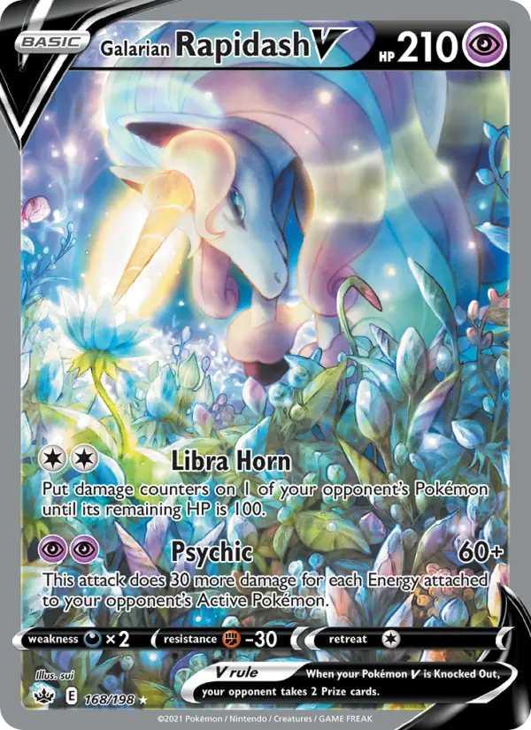 Galarian Rapidash V Pokémon card