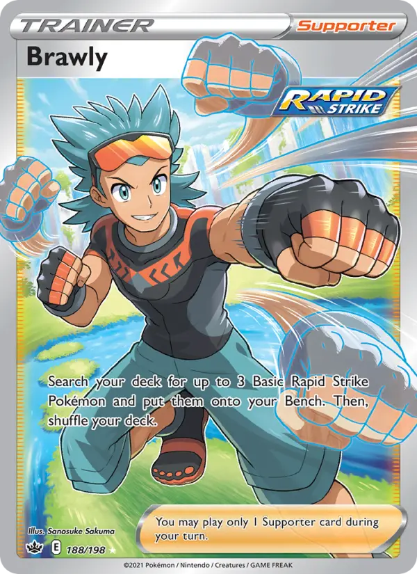 Brawly Pokémon card