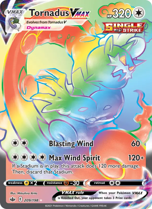 Tornadus VMAX Pokémon card