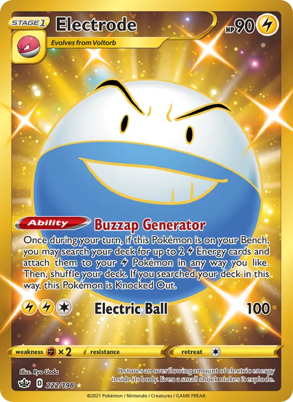 Electrode Pokémon card