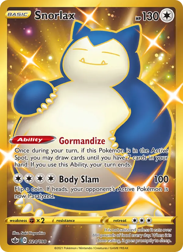Snorlax Pokémon card