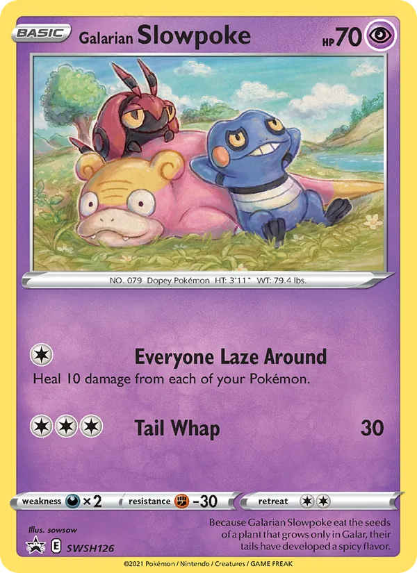 Galarian Slowpoke Pokémon card