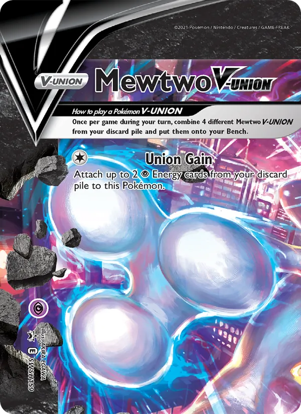 Mewtwo V Pokémon card