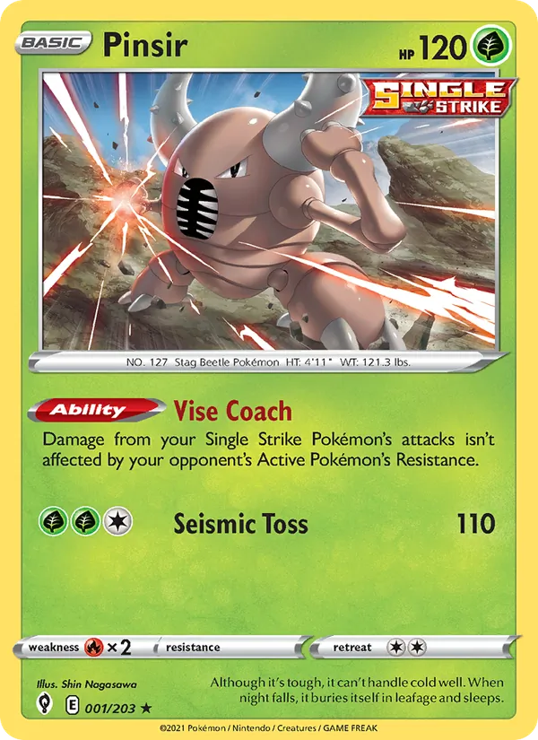 Pinsir card