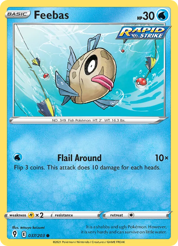 Feebas Pokémon card
