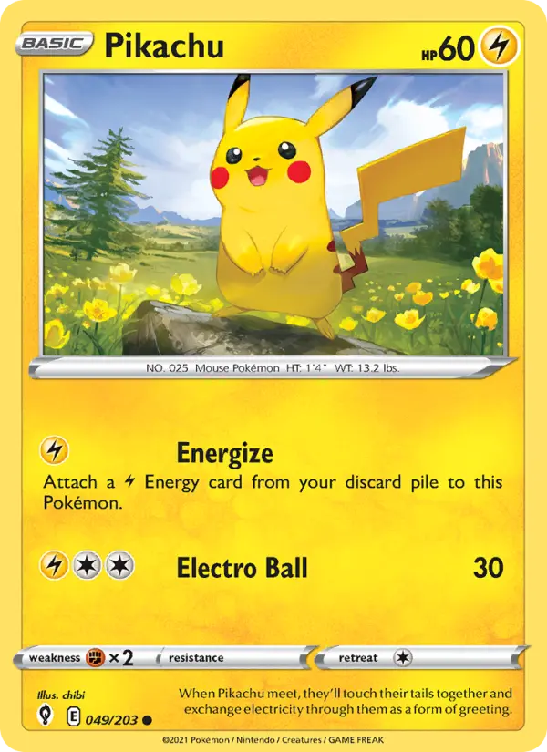 Pikachu Pokémon card