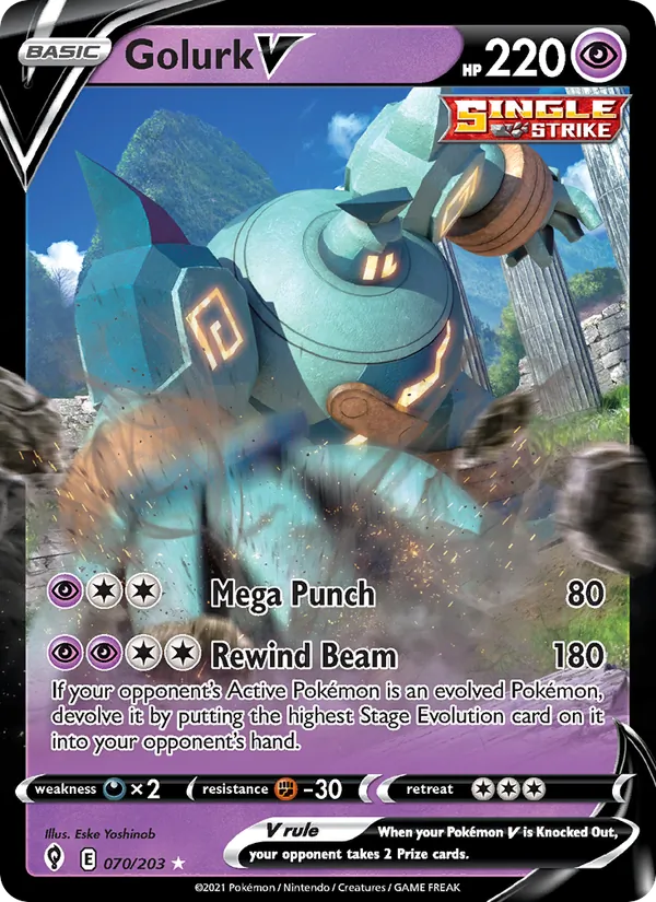 Golurk V card