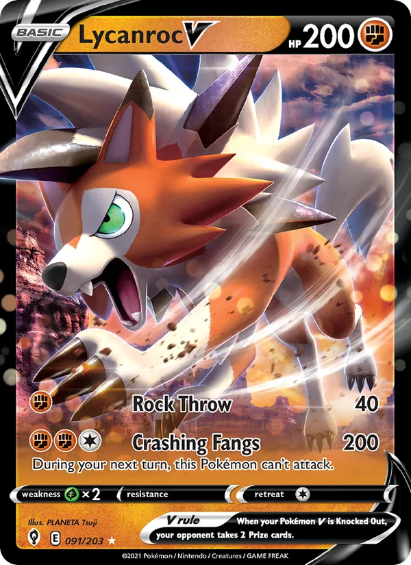 Lycanroc V card