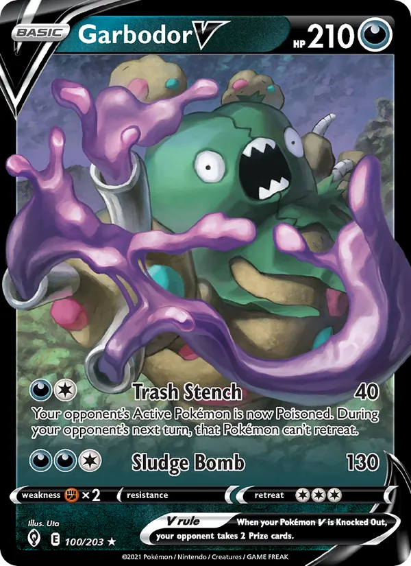 Garbodor V Pokémon card