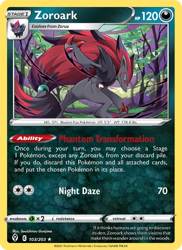 Zoroark Pokémon card