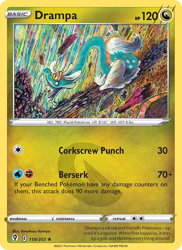 Drampa Pokémon card