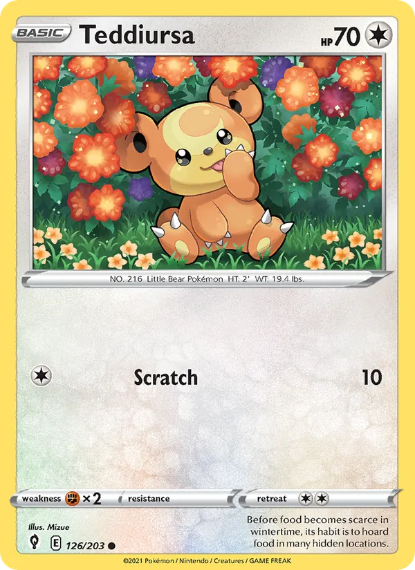 Teddiursa card