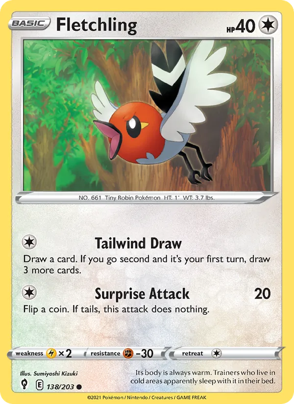 Fletchling Pokémon card