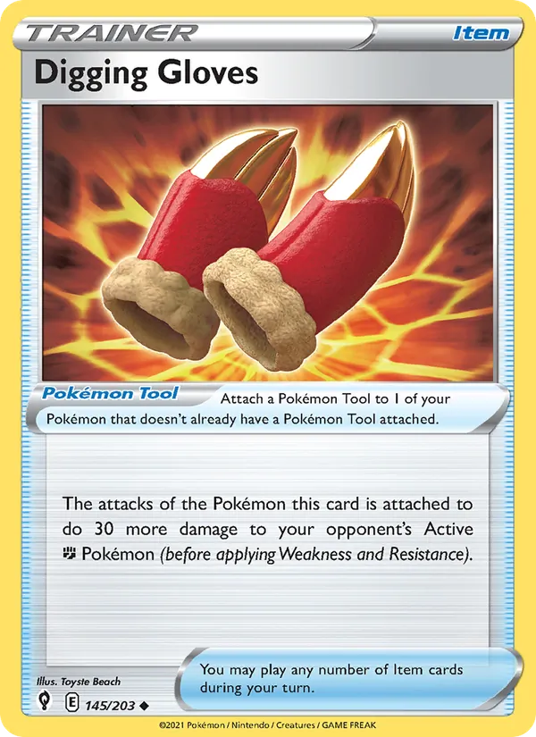 Digging Gloves card