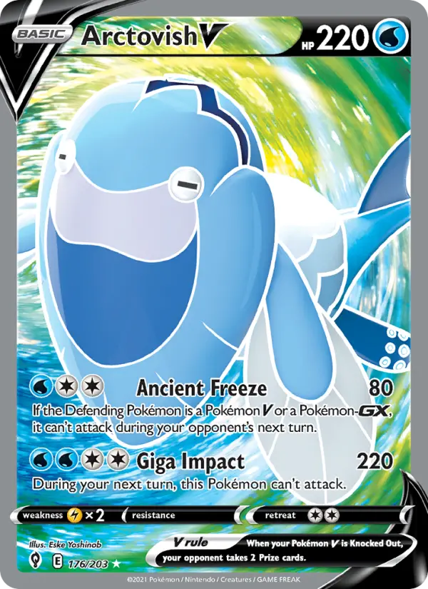 Arctovish V Pokémon card