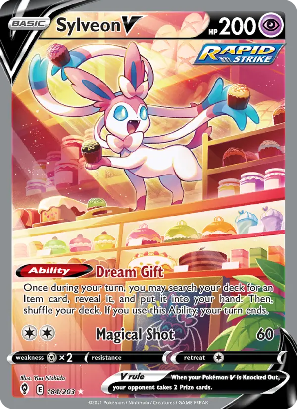 Sylveon V Pokémon card