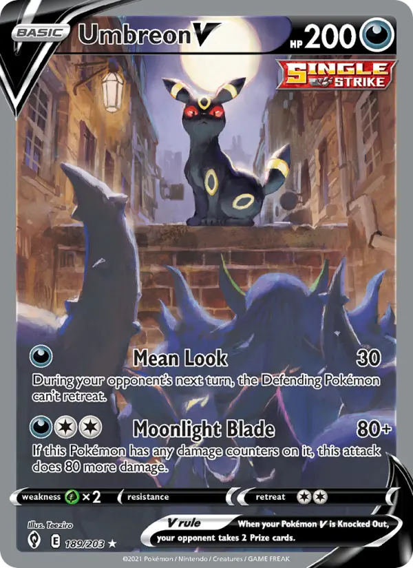 Umbreon V Pokémon card