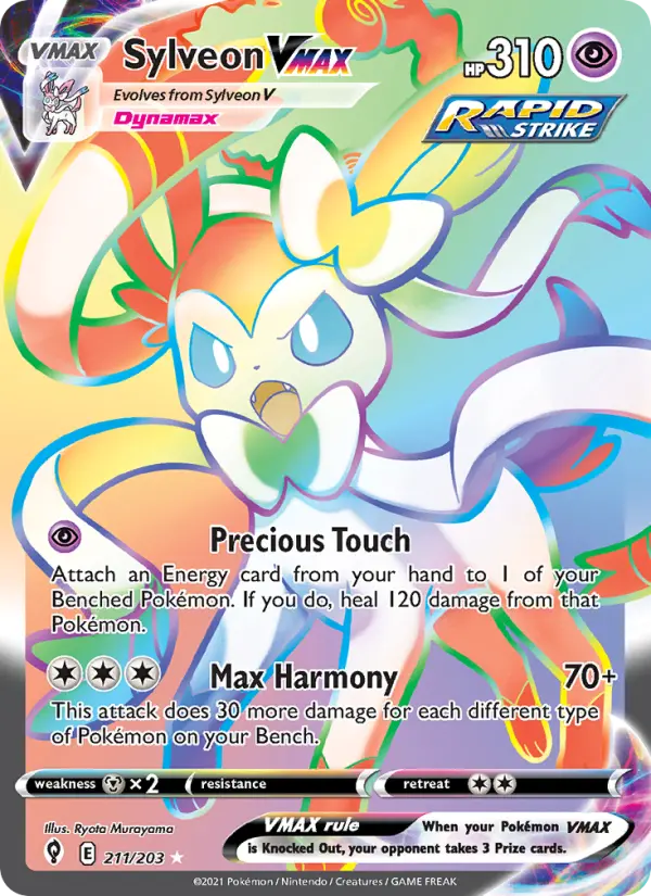 Sylveon VMAX Pokémon card