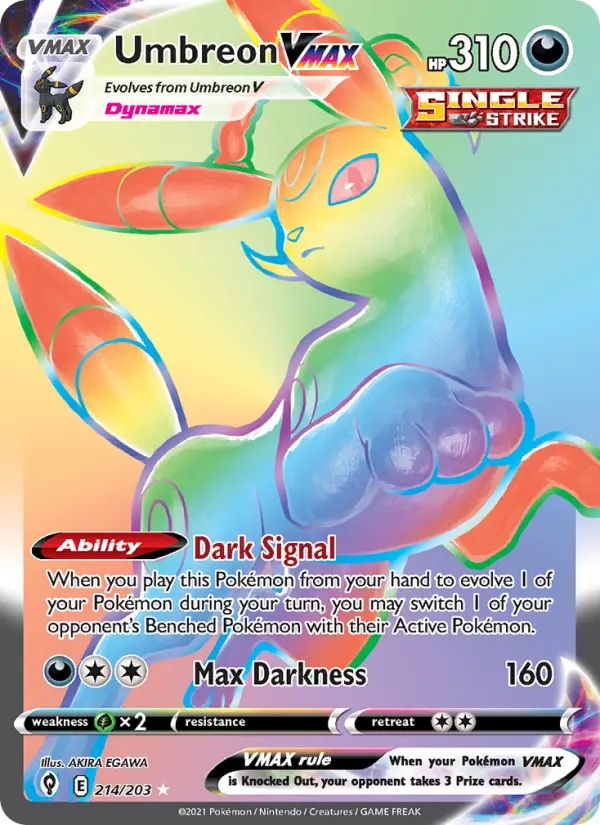 Umbreon VMAX Pokémon card