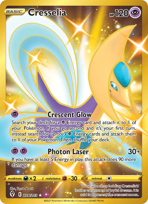 Cresselia Pokémon card