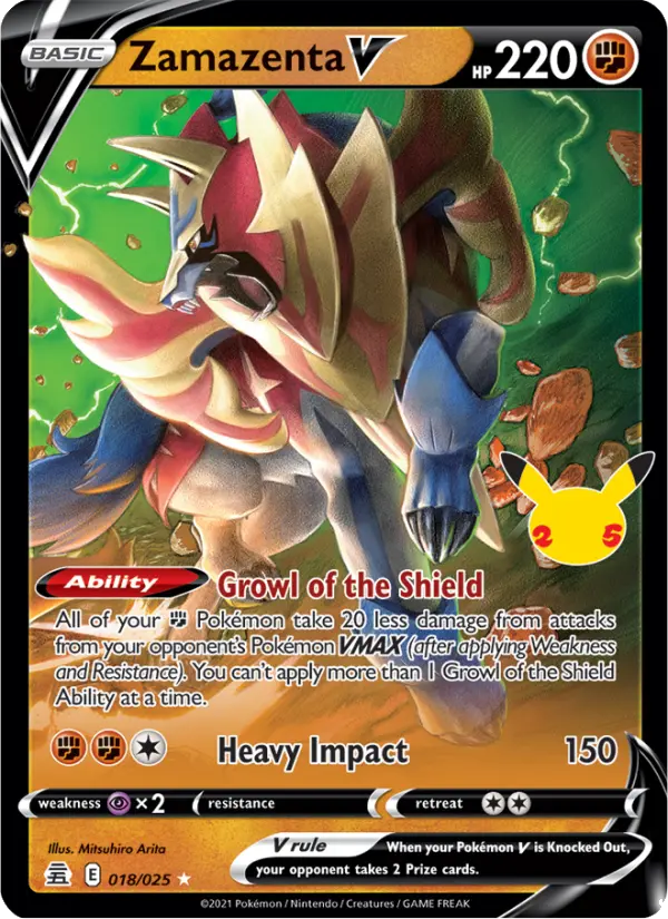 Zamazenta V Pokémon card