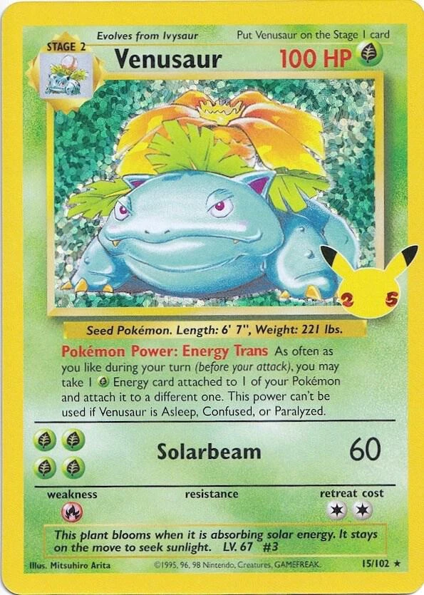 Venusaur Pokémon card