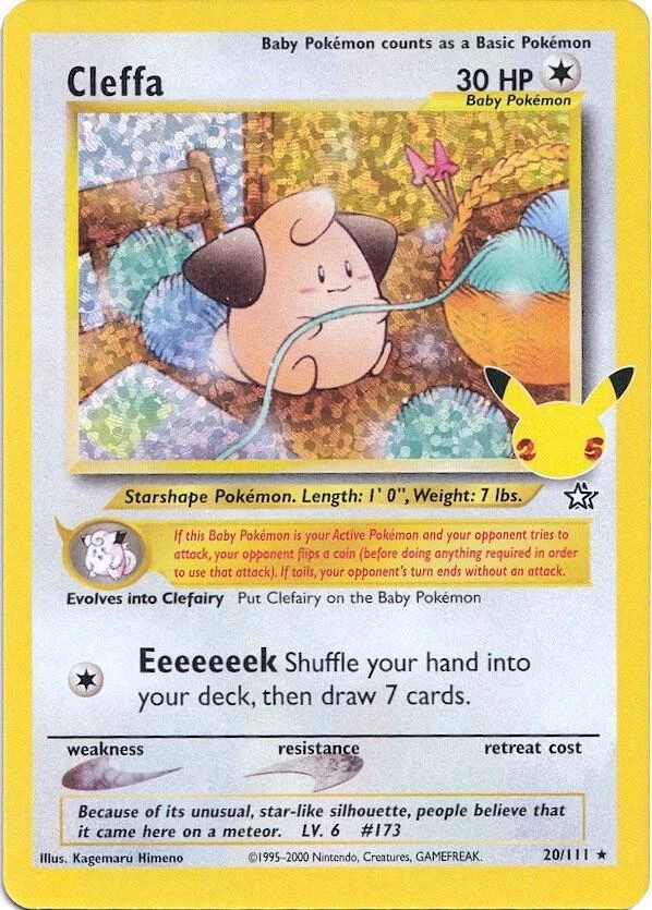 Cleffa Pokémon card