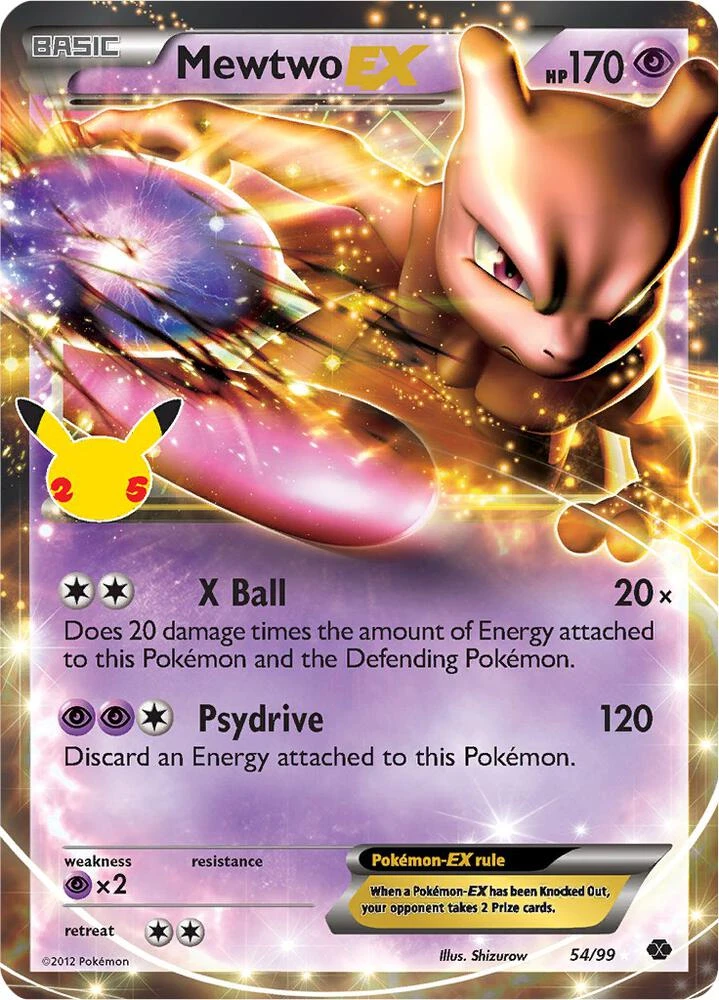 Mewtwo EX Pokémon card