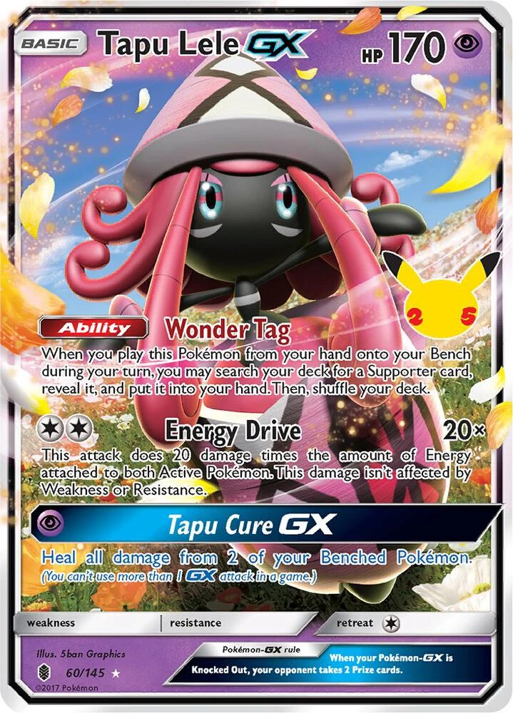 Tapu Lele GX Pokémon card