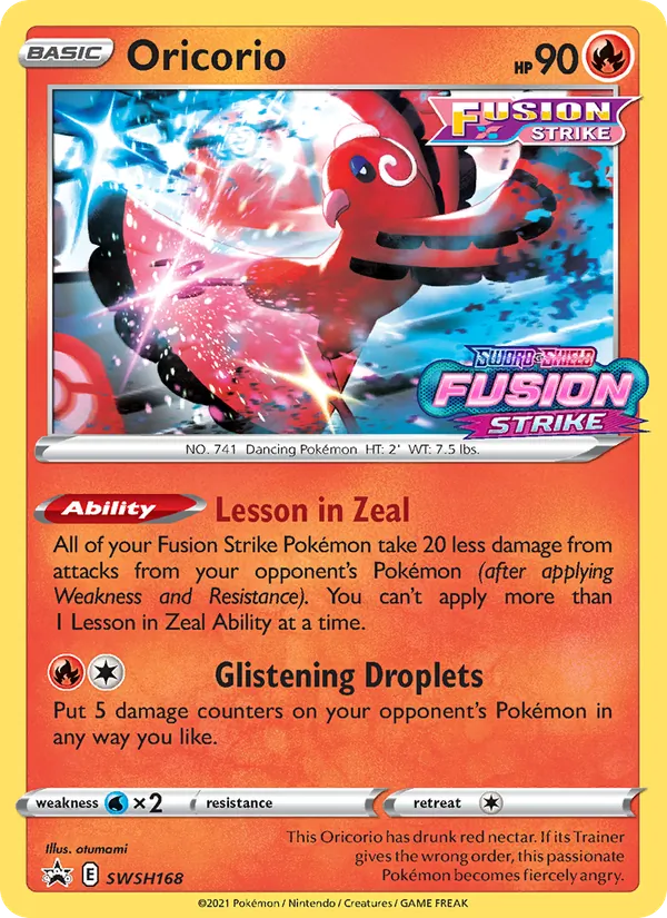 Oricorio Pokémon card