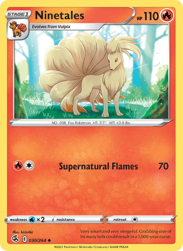 Ninetales Pokémon card